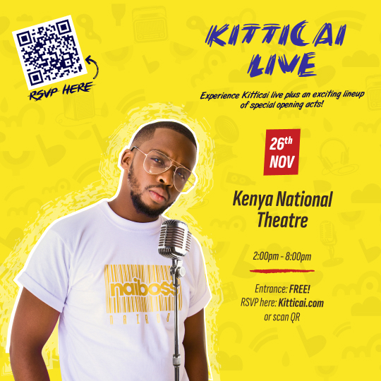Kitticai Live Kenya National Theatre Poster